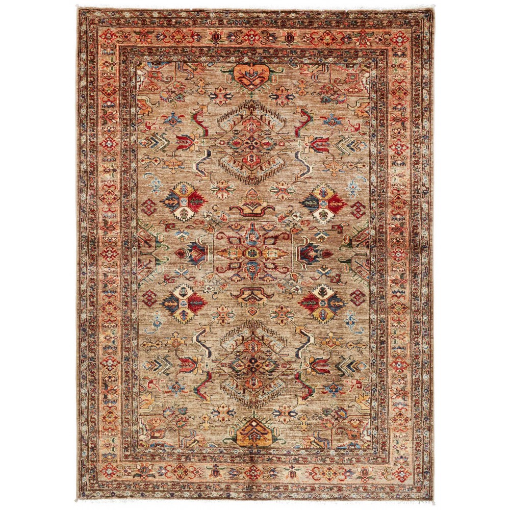 Tappeto Kazak Fine Pakistan marrone blu 175x240