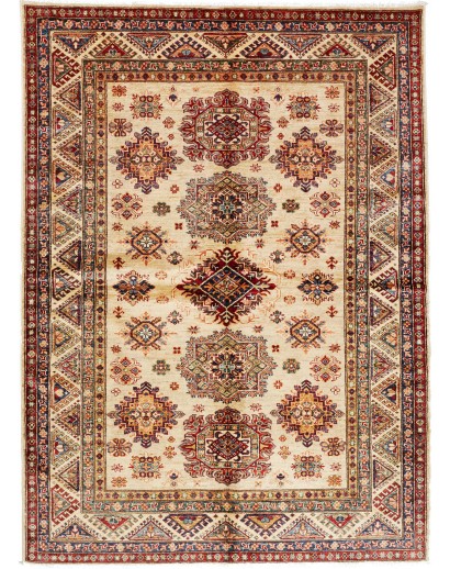 Tappeto Kazak Fine Pakistan marrone grigio 174x238