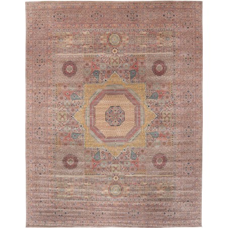 Tappeto Mamlouk Pakistan marrone grigio 400x510
