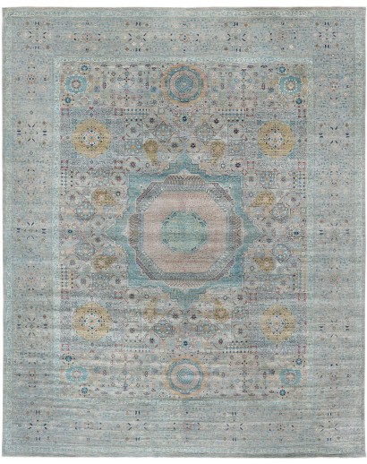 Tappeto Mamlouk Pakistan azzurro 391x490