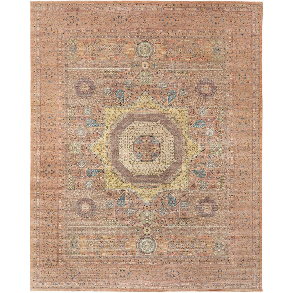Tappeto Mamlouk Pakistan marrone bianco 372x463