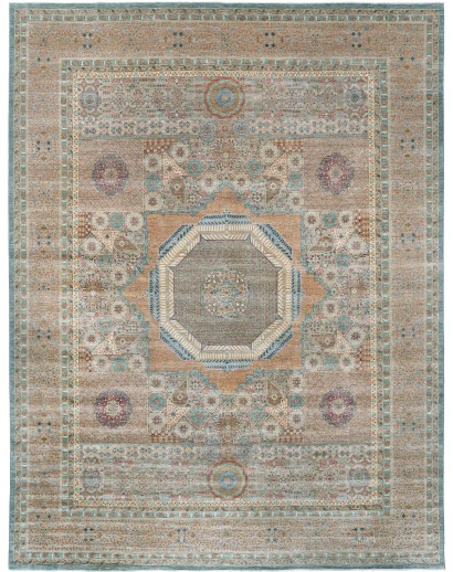 Tappeto Mamlouk Pakistan marrone bianco 355x463