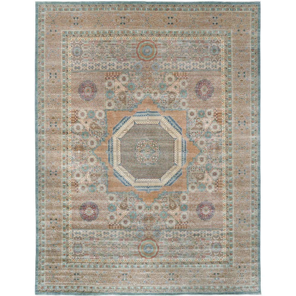 Tappeto Mamlouk Pakistan marrone bianco 355x463