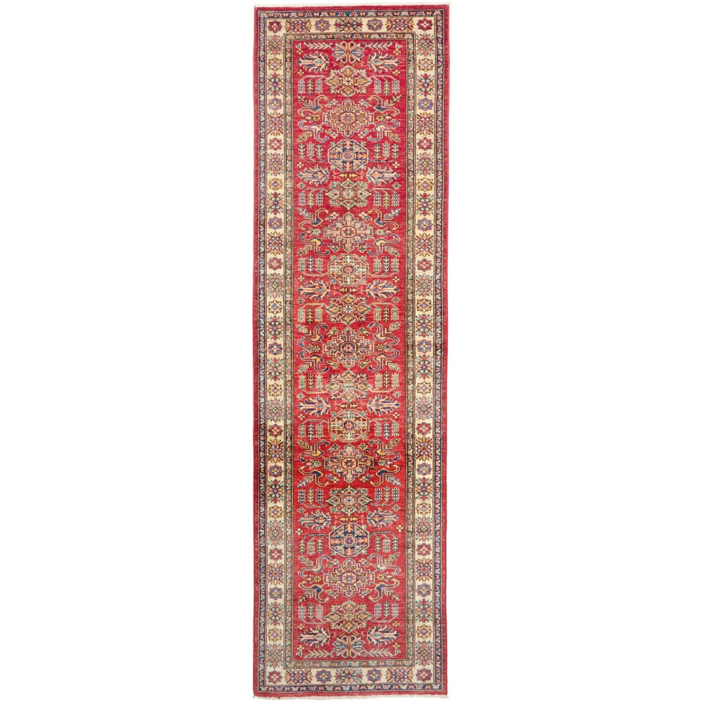 Tappeto Kazak Fine Pakistan marrone grigio 80x294