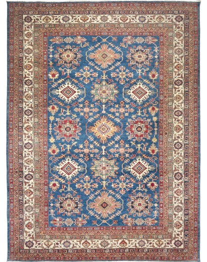 Tappeto Kazak Fine Pakistan bianco beige 276x368