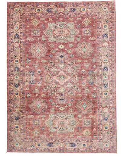 Tappeto Kazak Fine Pakistan marrone grigio 207x290