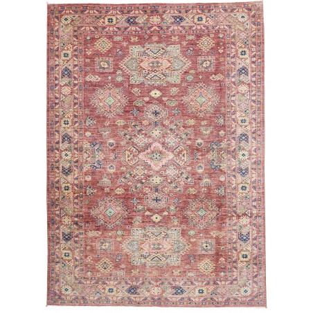 Tappeto Kazak Fine Pakistan marrone grigio 207x290