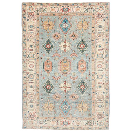 Tappeto Kazak Fine Pakistan beige bianco 208x303