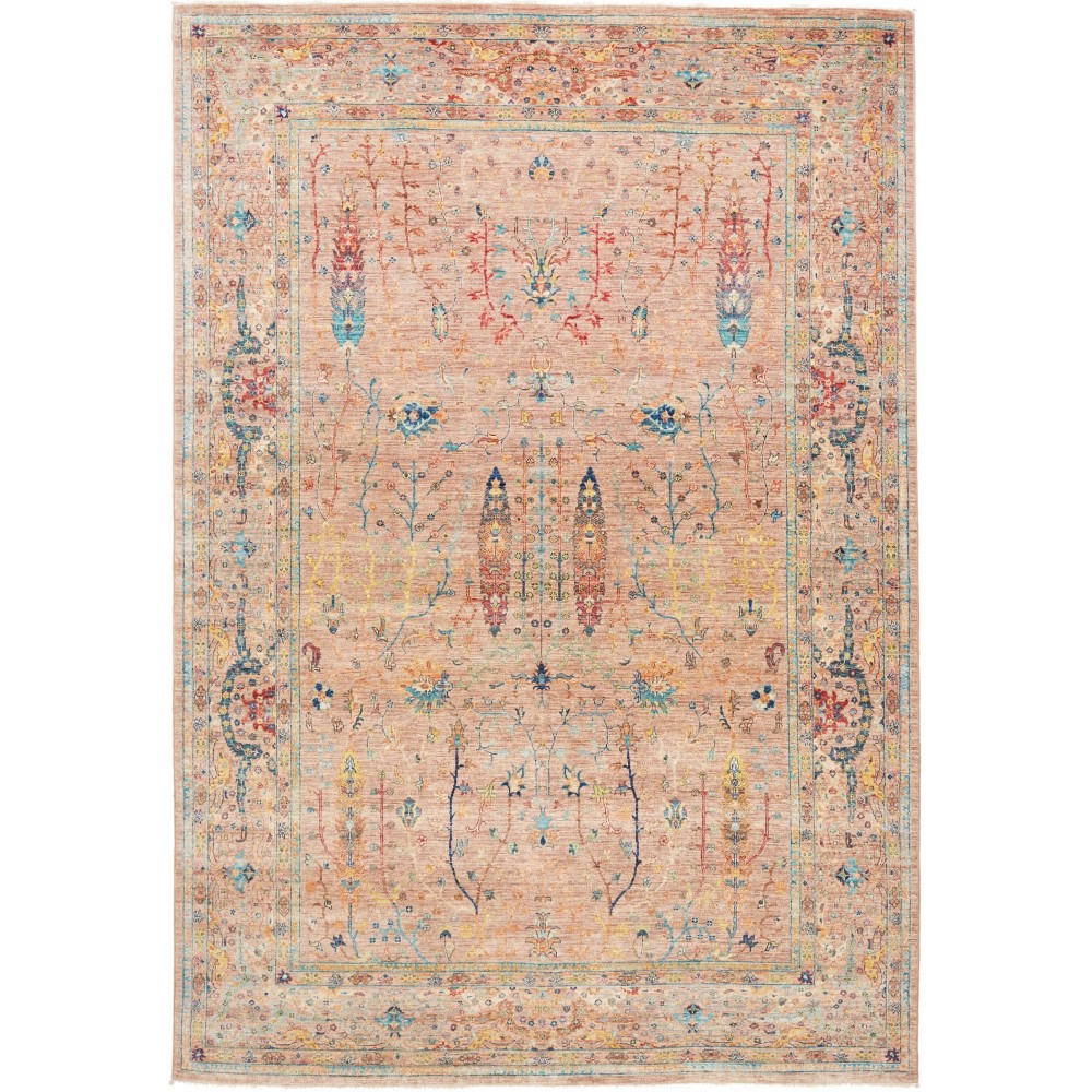 Tappeto Shahi Fine Pakistan marrone azzurro 202x293