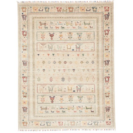 Tappeto Rubin Pakistan bianco marrone 146x203