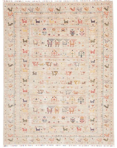 Tappeto Rubin Pakistan bianco marrone 171x226