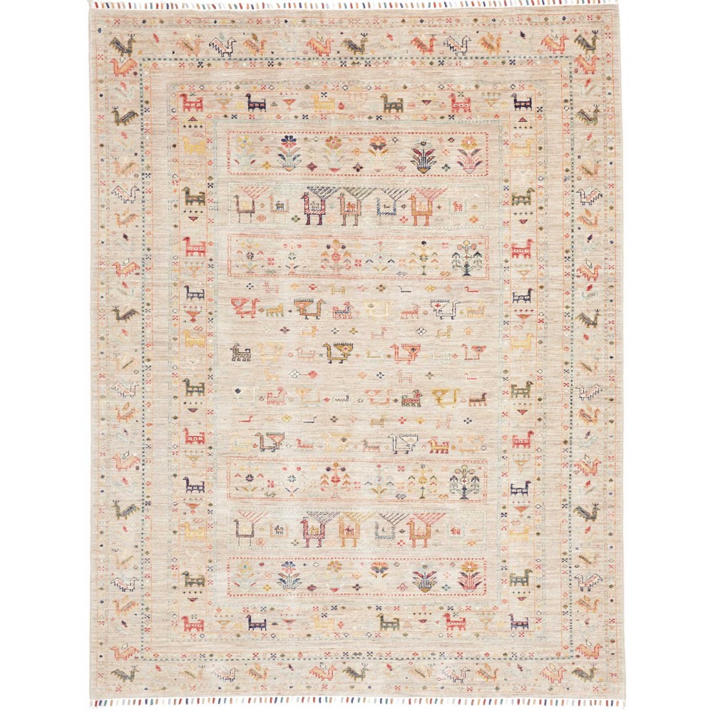 Tappeto Rubin Pakistan bianco marrone 171x226