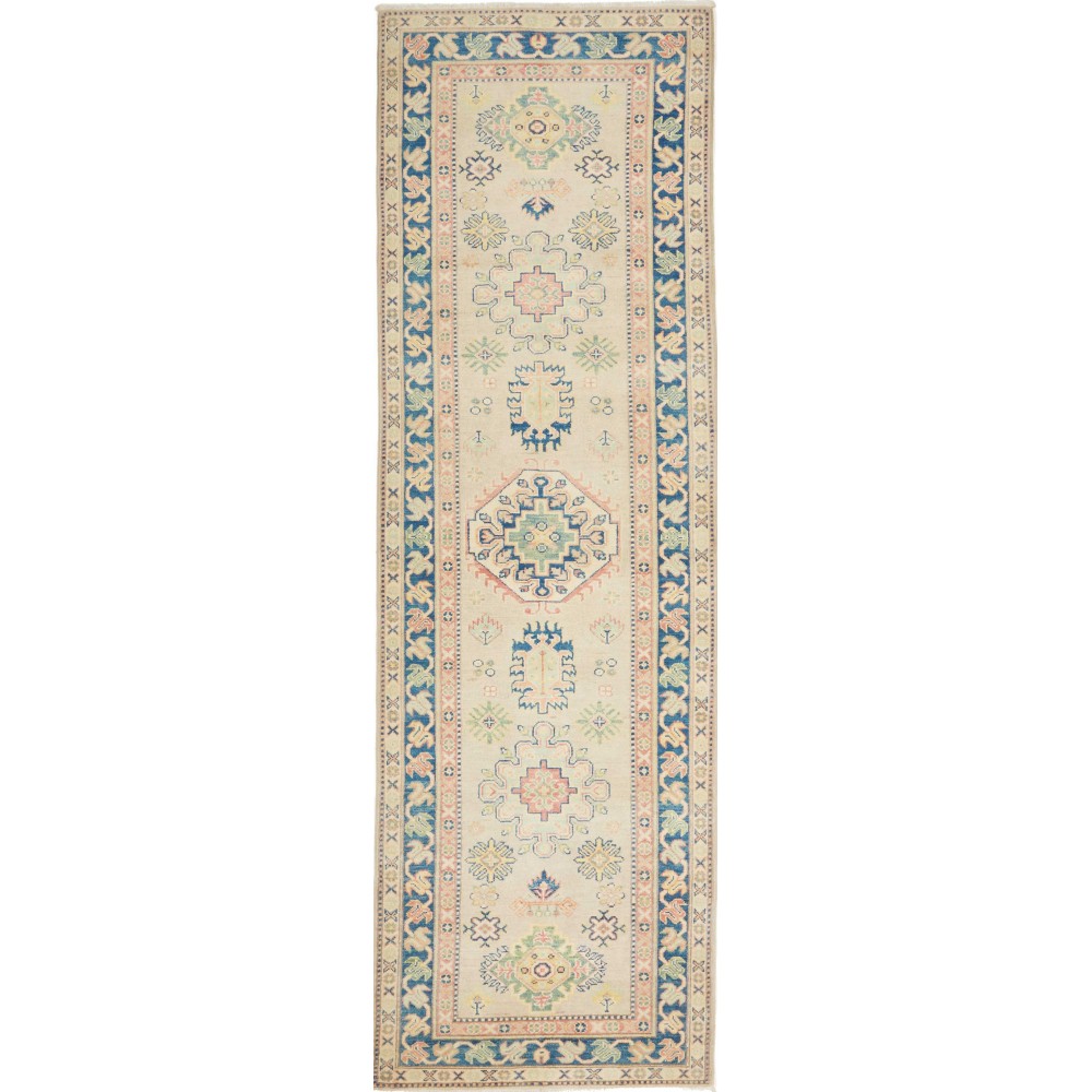 Tappeto Kazak Afghanistan beige giallo 85x287