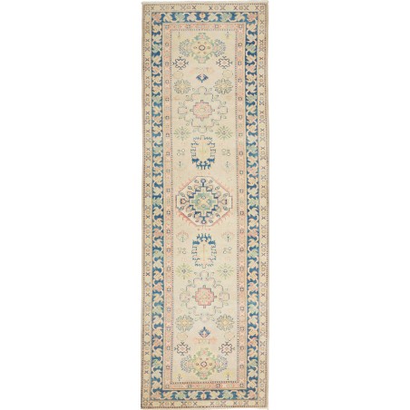 Tappeto Kazak Afghanistan beige giallo 85x287
