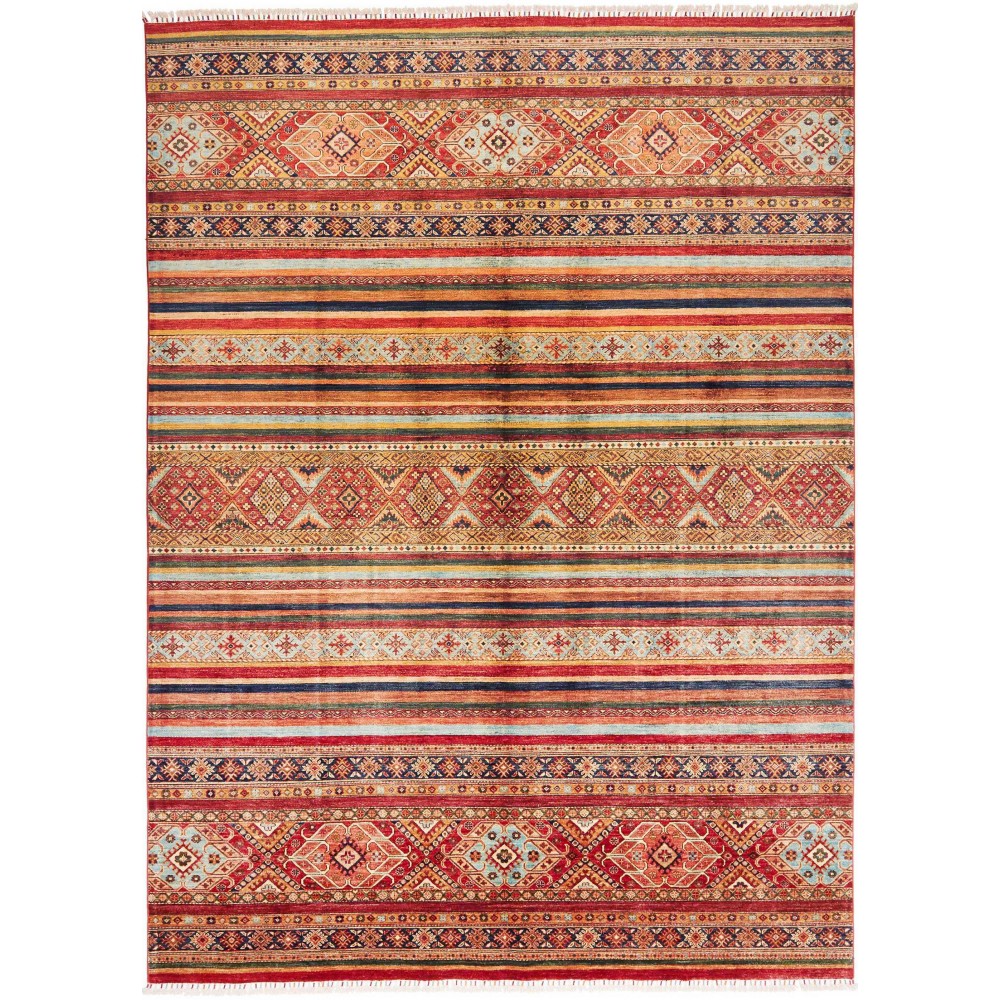 Tappeto Samarkand Pakistan arancione grigio 250x344