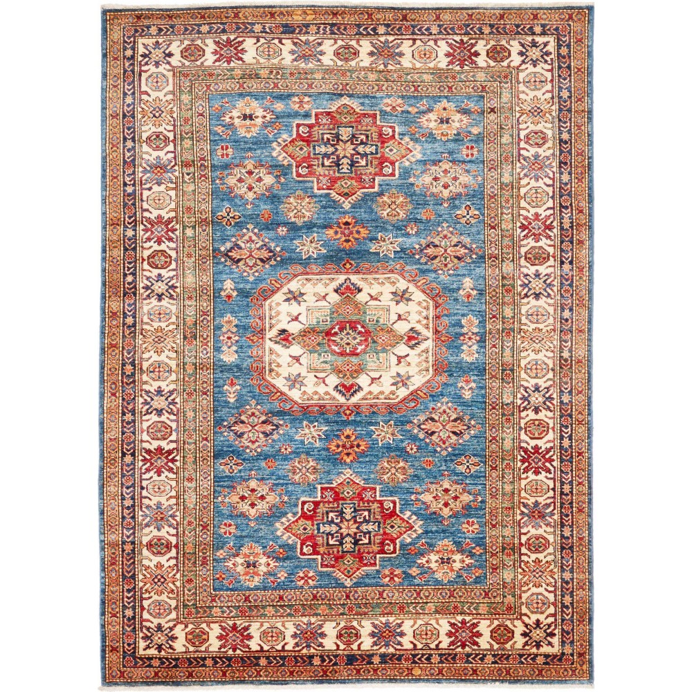 Tappeto Kazak Fine Pakistan marrone grigio 172x240