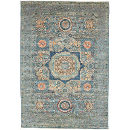 Tappeto Mamlouk Pakistan bianco grigio 209x300