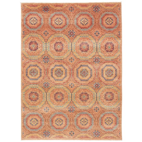 Tappeto Mamlouk Pakistan arancione azzurro 149x207