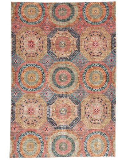 Tappeto Mamlouk Pakistan marrone grigio 170x248