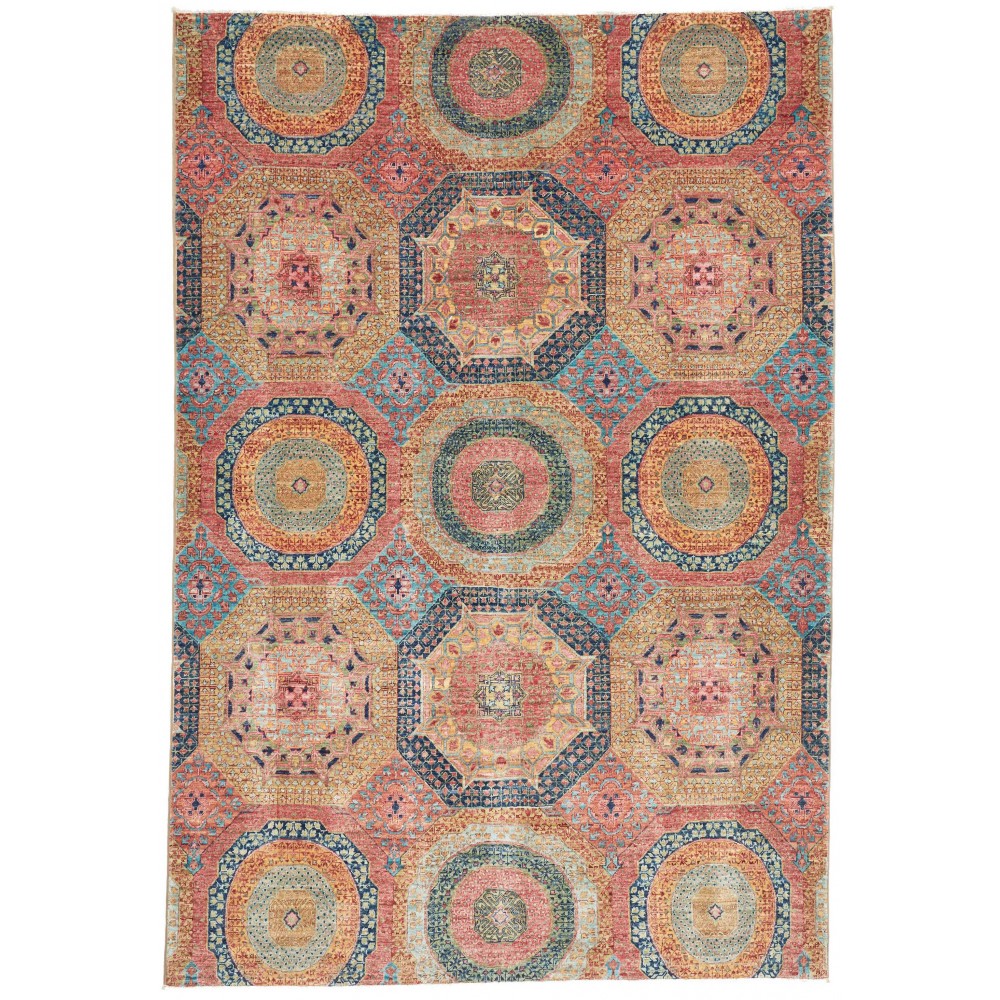 Tappeto Mamlouk Pakistan marrone grigio 170x248