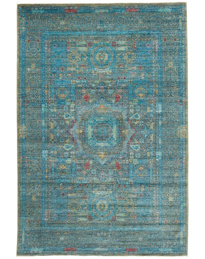 Tappeto Mamlouk Pakistan grigio bianco 201x304