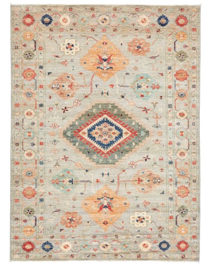 Tappeto Kazak Fine Pakistan beige grigio 150x203
