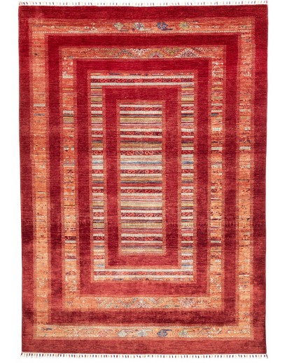 Tappeto Siva Pakistan marrone giallo 207x298