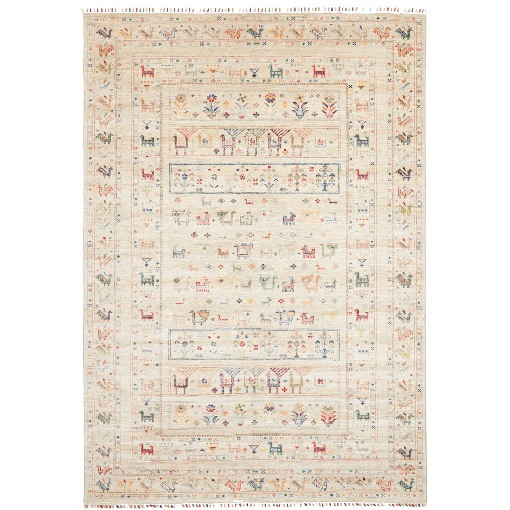Tappeto Rubin Pakistan bianco marrone 170x241