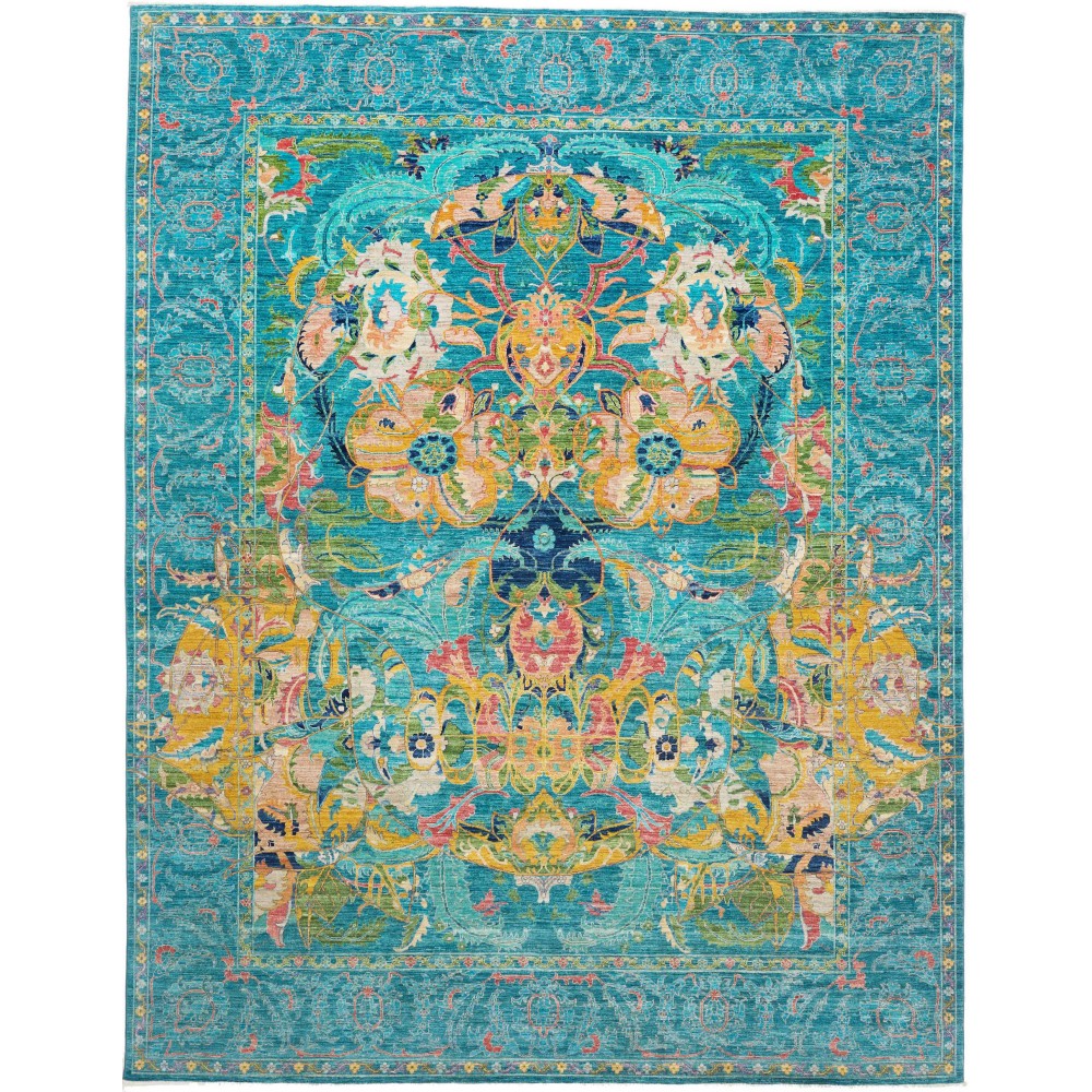 Tappeto Shahi Fine Pakistan blu azzurro 280x367