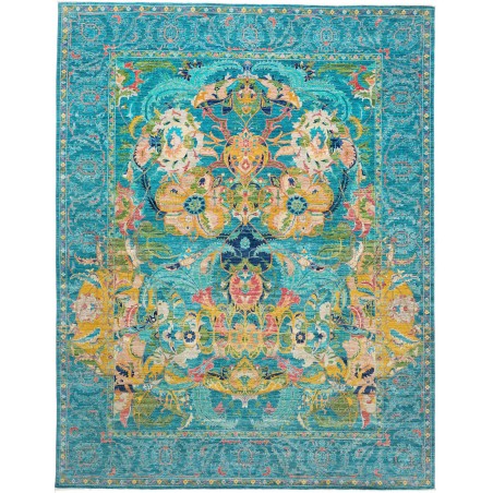 Tappeto Shahi Fine Pakistan blu azzurro 280x367