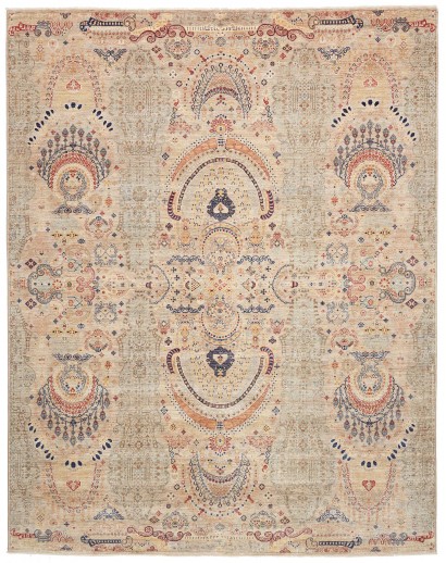 Tappeto Shahi Fine Pakistan marrone grigio 242x304