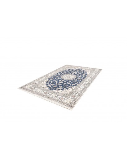 Tappeto Nain Kashmar Persia grigio blu 197x297