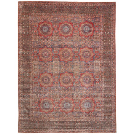 Tappeto Mamlouk Pakistan azzurro bianco 270x366