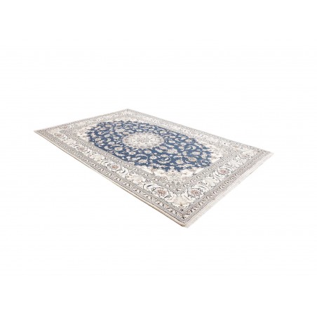 Tappeto Nain Kashmar Persia grigio blu 197x297