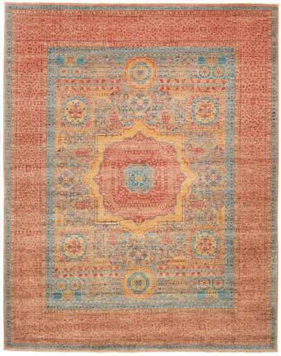 Tappeto Mamlouk Pakistan marrone arancione 249x310