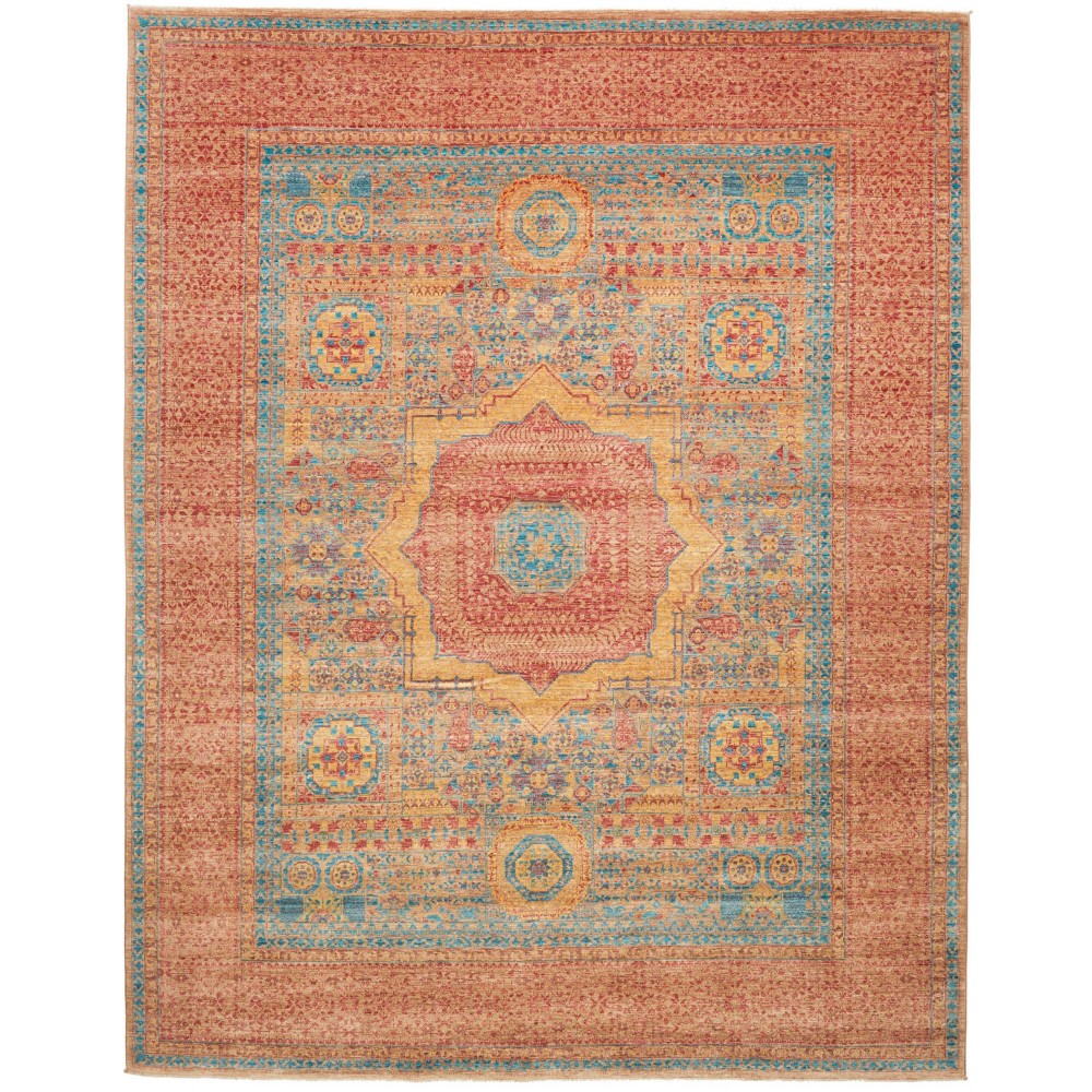 Tappeto Mamlouk Pakistan marrone arancione 249x310