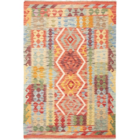 Tappeto Kilim Afghanistan marrone 104x153