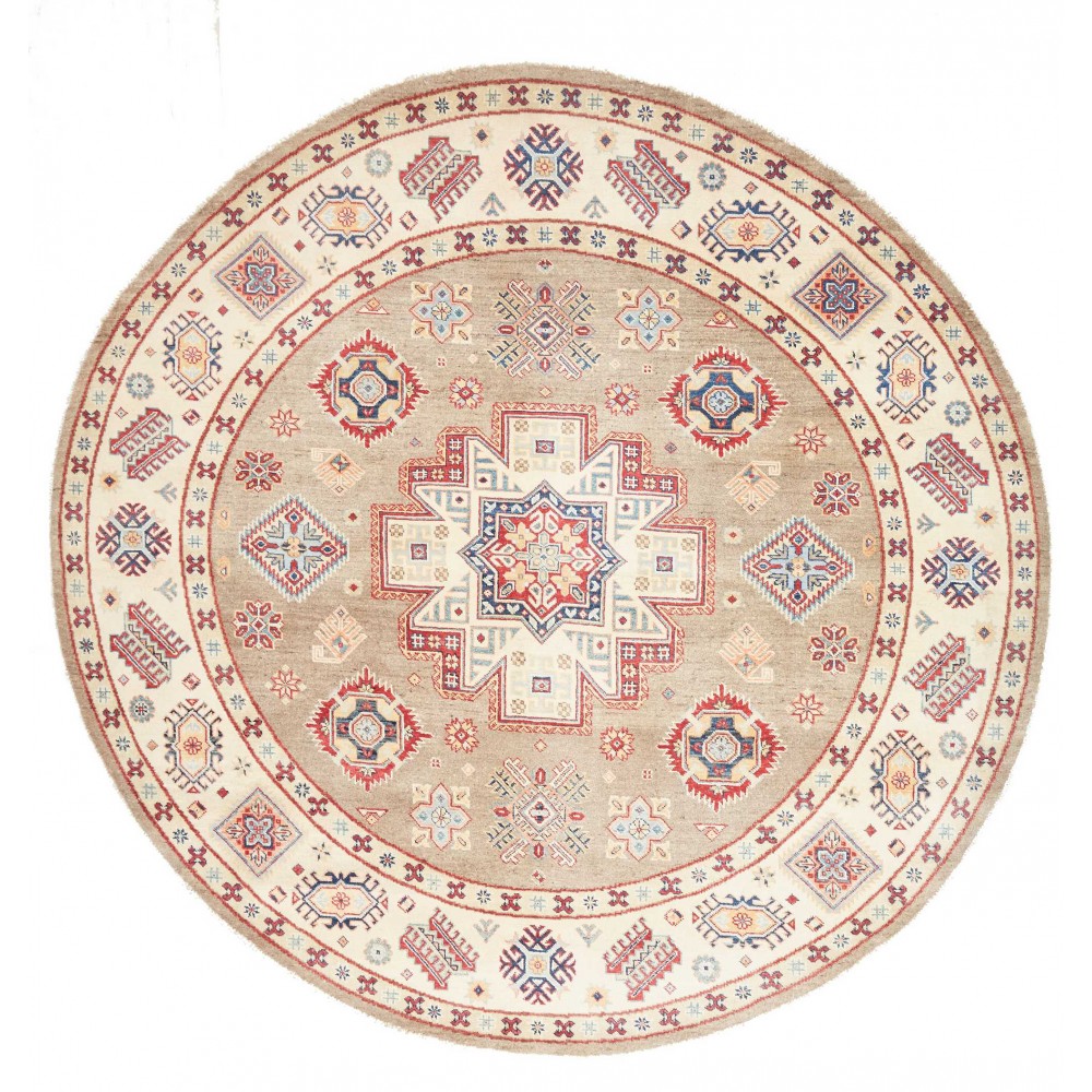 Tappeto Kazak Afghanistan giallo 238x234