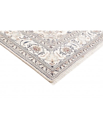 Tappeto Nain Kashmar Persia grigio blu 197x297