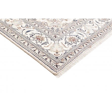 Tappeto Nain Kashmar Persia grigio blu 197x297