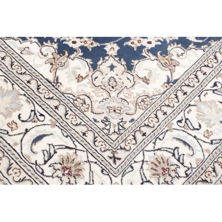 Tappeto Nain Kashmar Persia grigio blu 197x297