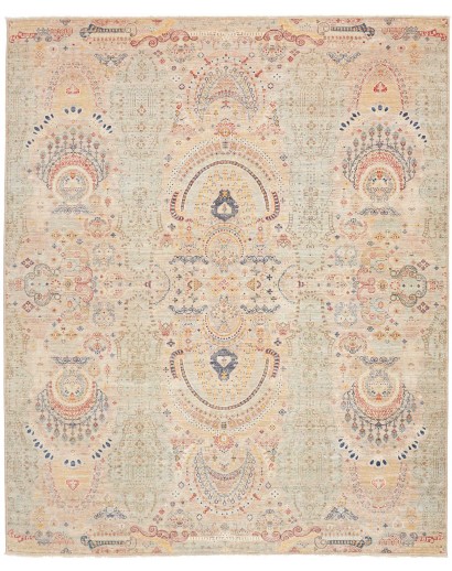 Tappeto Shahi Fine Pakistan beige azzurro 247x306
