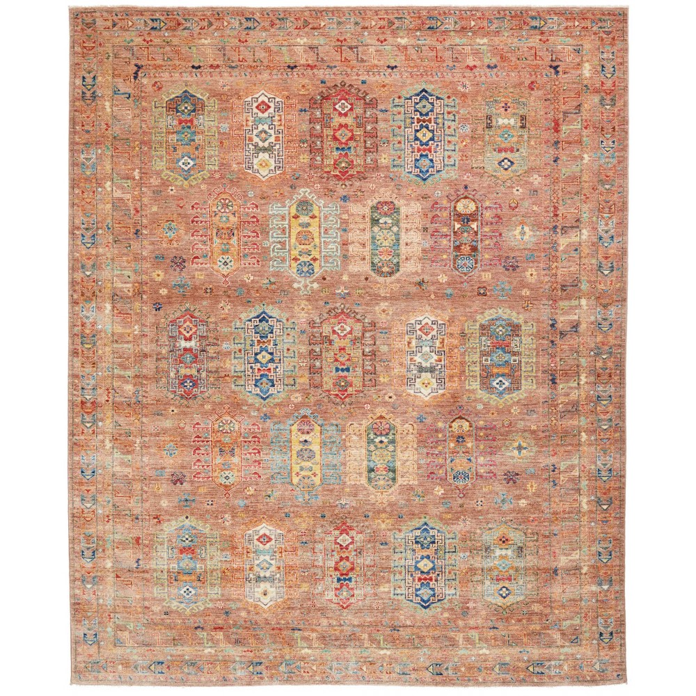 Tappeto Tribal Pakistan marrone grigio 238x290