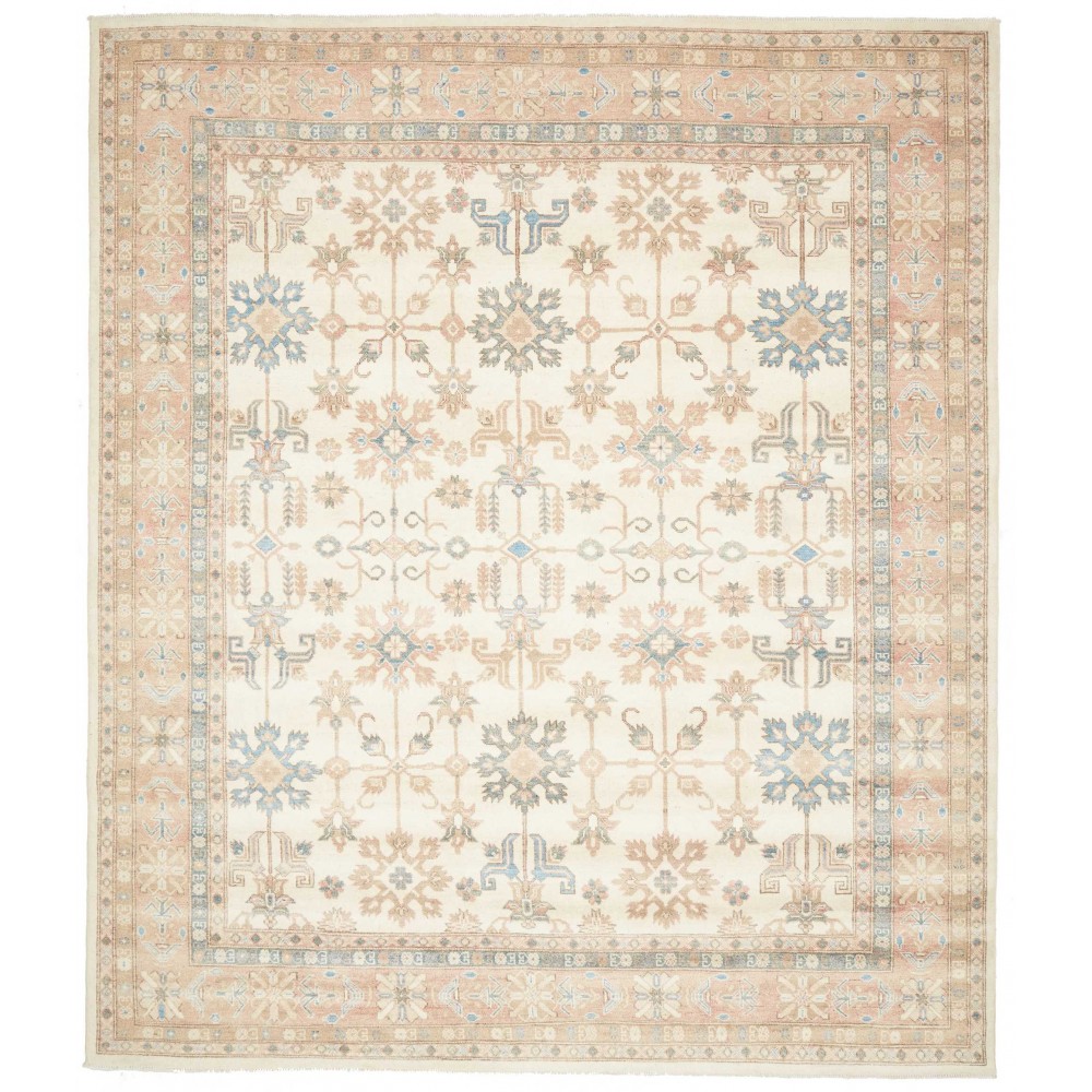 Tappeto Kazak Afghanistan bianco giallo 255x295