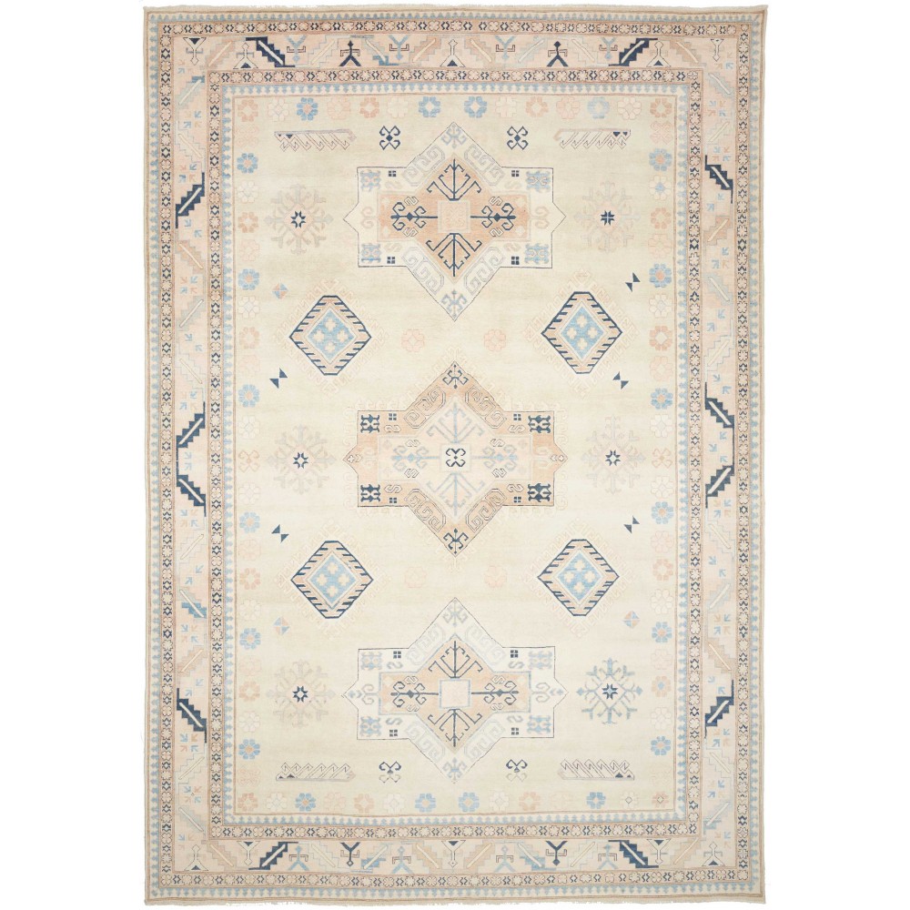 Tappeto Kazak Afghanistan bianco 301x436