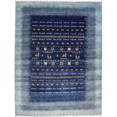 Tappeto Siva Pakistan grigio azzurro 271x352