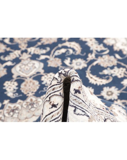 Tappeto Nain Kashmar Persia grigio blu 197x297