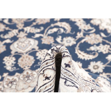 Tappeto Nain Kashmar Persia grigio blu 197x297