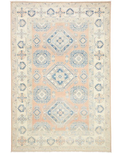 Tappeto Kazak Afghanistan bianco 197x299
