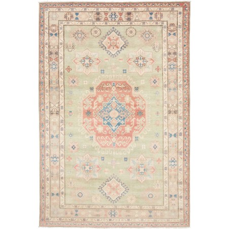 Tappeto Kazak Afghanistan giallo marrone 200x300
